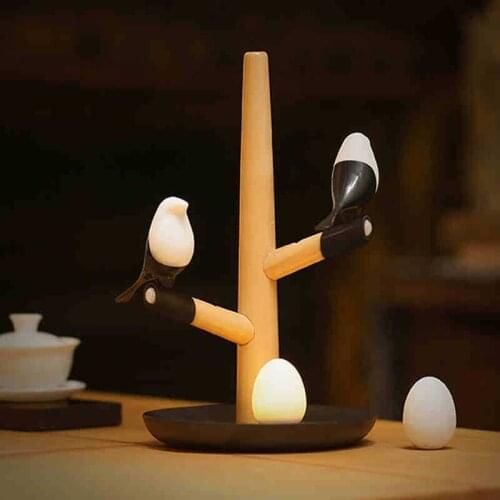 Bird creative night light bedroom bedside table room warm and energy-saving cute modern minimalist personality WF5141611