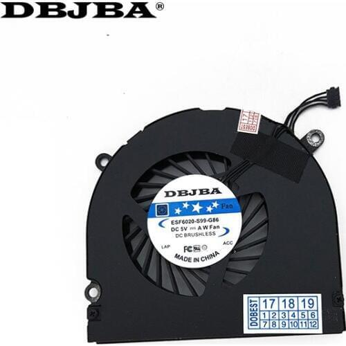 Fan for Apple MacBook Pro Unibody A1297 MC226 MC227 17" Cooling Fan MG45070V1-Q010-S99 KSB0605HC 8L1A