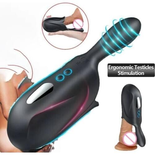 Vibrating Dildo Prostate Massager for Men Masturbator Penis Stimulator Sex toy, Men Masturbator Dildo Vibrator Penis Trainer