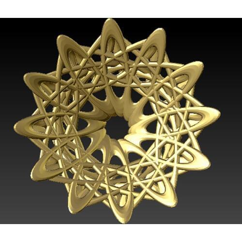 High quality 3d model relief for cnc or 3D printers in STL file format Lampshade