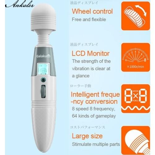 Japan Female Sex Toys Big Magic Wand Vibrator G Spot for Women Clitoris Stimulator Masturbation Adult Massager USB Charging Tool