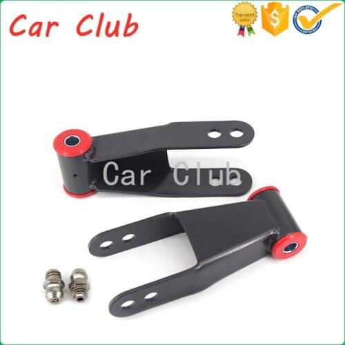 Rear drop shackle kit 410520 for Chevy Silverado C1500 1988 1989 1990 1991 1992 1993 1994 1995 1996 1997-2018 C2500 F-350 F-150