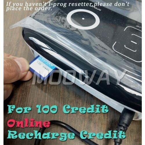 MOOWAY I-PROG Recharge Chip Credit by online for 100 Credits use in Lexmark MX MS series toner chip