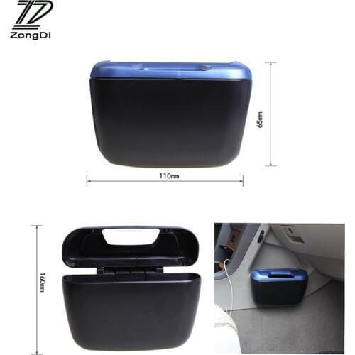 ZD 1pcs Car Styling Garbage Storage Box Stickers For Skoda Octavia A5 A7 2 Fabia Yeti BMW E60 F30 X5 E53 Inifiniti Accessories