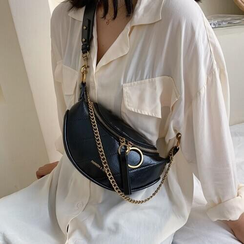 Womens Waist Packs Bag Crossbody Bags Chain A Belt Leisure Women Satchel Belt Bag Chain Strap message handbag