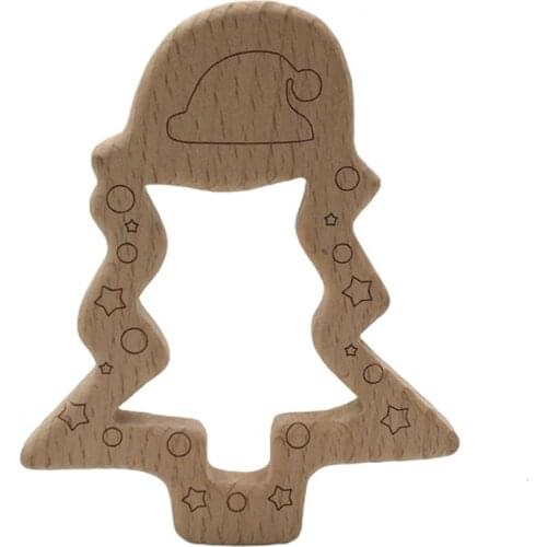 1 pcs DIY Jewelry Accessories Elm Animal Christmas Tree Crafts Decoration Molar Tooth Healthy Baby Teeth Toy, Baby Shower Gift