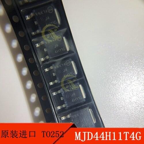 10PCS MJD44H11T4G TO-252 Screen printing J44H11G 80V/8A power transistor original products