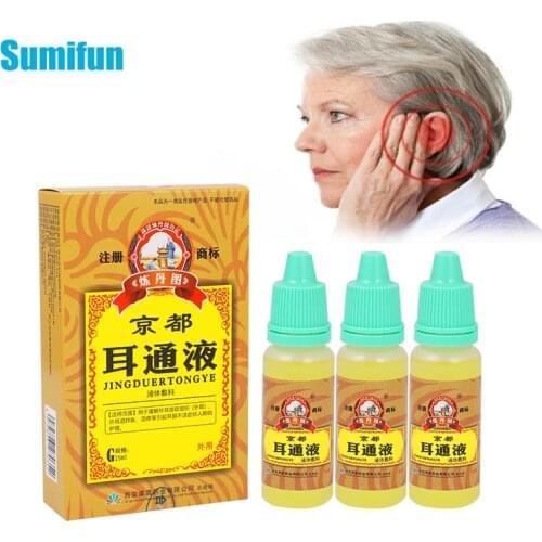 15ml Ear Acute Otitis Drops Chinese Herbal Medicine Earwax Remover for Ear Tinnitus Deafness SoreEar Cleansing Ear Care C2534