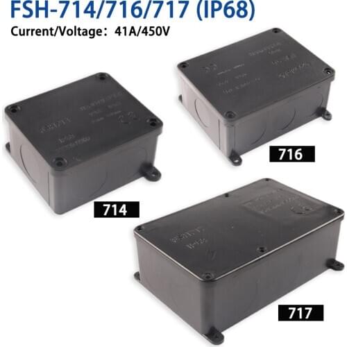 2/3 Way Electrical Cable Wire Connector Outdoor Waterproof IP66 Junction Box With Terminal for 17.5A/450V Light Accessories