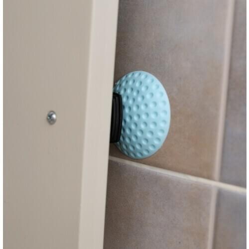 2pcs Self Adhesive Wall Protectors Rubber Lock Crash Mat Pad Door Stopper Door Handle Bumper Thicken Protective Pads