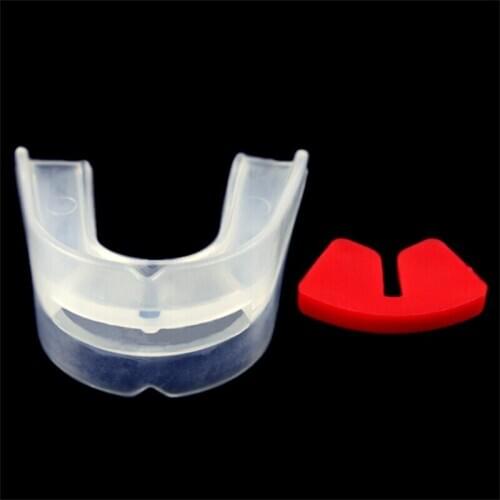 2021 Double Mouth Guard Boxing Sport Mouthpiece Protect Gear Silicone Mouth Guard Bucal Teeth Protector For Thai Boxing Tae