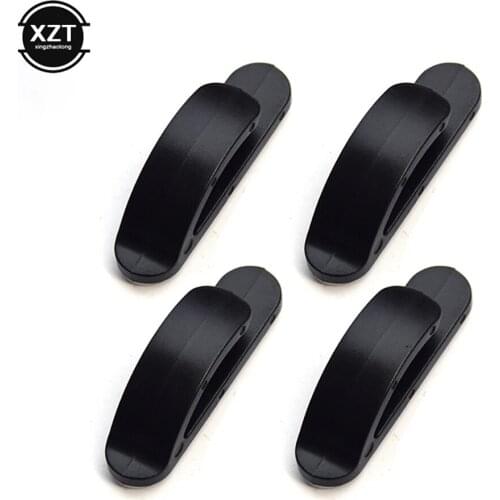 4Pcs/set Auto Hanger Holder Self-adhesive Plastic Clips Fasteners Car Organizer Car Hook Clip for Bag Keys Purse Grocery