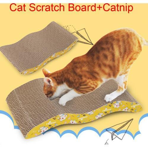 44x22CM Big Pet Sofa Design Cat Scratching Corrugated Board Toys Scratcher Bed Pad For Pet Cat
