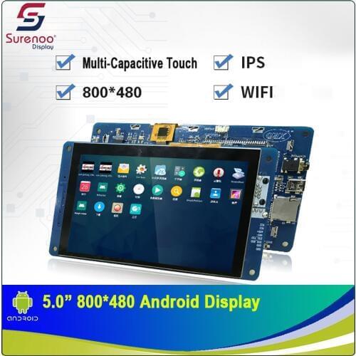 5.0" 800X480 Android Industrial Grade WIFI IPS TFT LCD Module Display Screen with w/ Multi-Capacitive Touch Panel