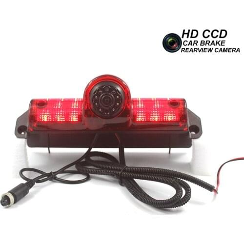Car Brake Led Light Backup Reverse Camera for Chevrolet Chevy Express GMC Savana Cargo Van Vehicle Parking Rear View CCD Camera