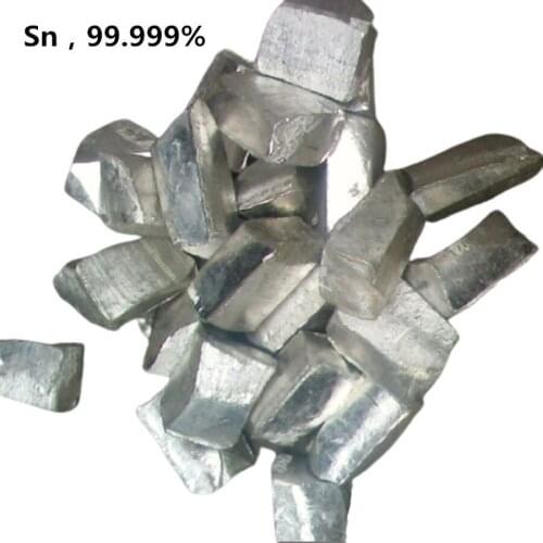 Free Shipping 5N Tin Ingot 99.999% High Purity Sn Block 100g