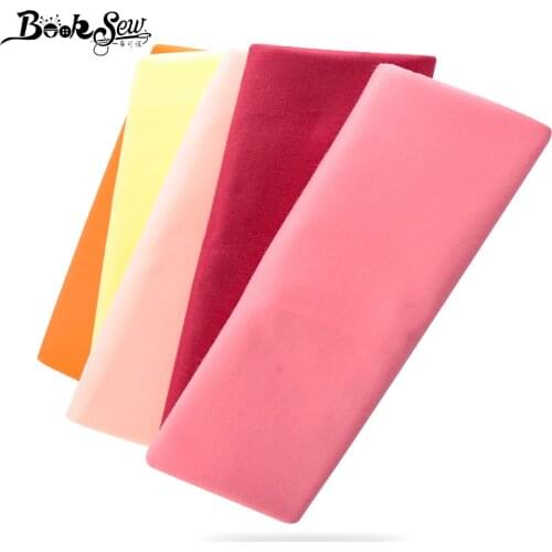 Booksew 100% Cotton Fabric Meters Black Color Home Textile Material Sewing Cloth Telas DIY For Patchwork Quilts Dress Tissus