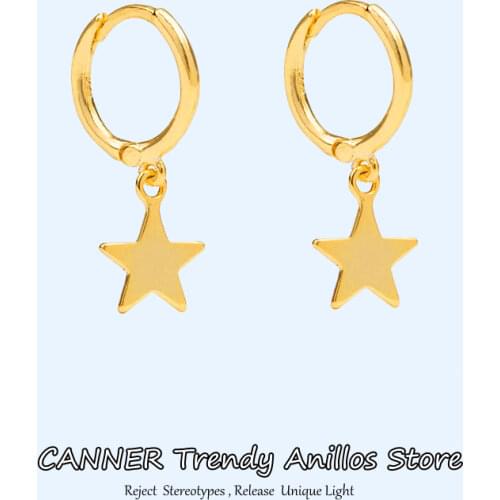 925 Sterling Silver Small Hoop Earrings for Women Simple Geometric Cross/Star Circle Tiny Hoop Earrings Women Fashion Jewelry