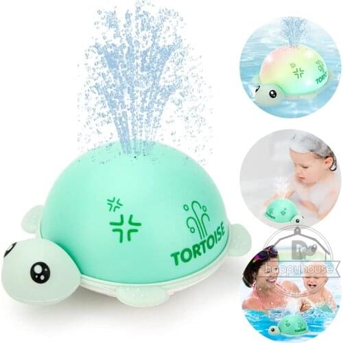 Baby Bath Toys Spray Water Shower Swim Pool Bathing Toys for Kids Electric Whale Bath Ball with Light Music LED Light Toys Gift