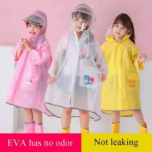 Cute outdoor kids raincoat waterproof raincoat children rainproof cloak boy girl raincoat kids travel climbing rain gear