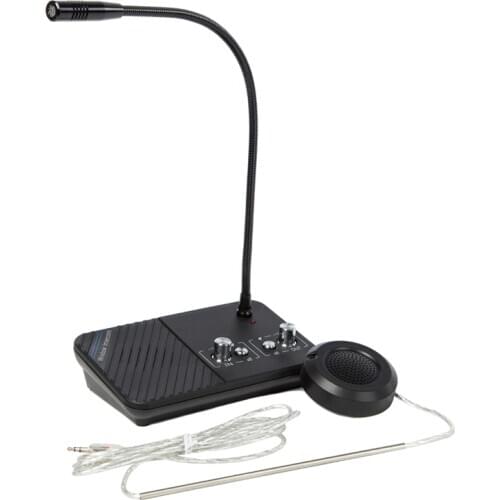 Dual Channel Intercom External Speaker Window Counter Intercom Speaker System Bank Office Hospital Store