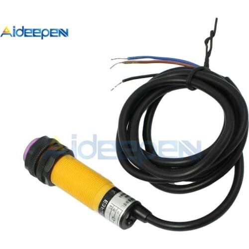 DC 6V-36V E3F-DS30C4 Proximity Switch Photoelectric Sensor Switch NPN NO 30cm Detection Range Adjustable With 1.2M Cable