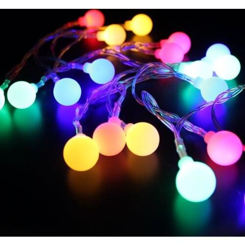 10m/6m/3m LED Ball String Lights Fairy Garland Christmas Outdoor Decoration Wedding Natal Navidad Decor for Home Battery Powered