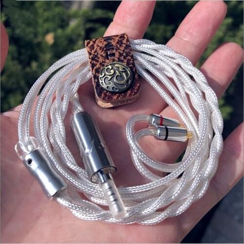 FENGRU DayBreak 2Pin MMCX QDC A2DC Gold silver copper advanced element hybrid cable For i99 T9iE se846 Minor n5005 z1r