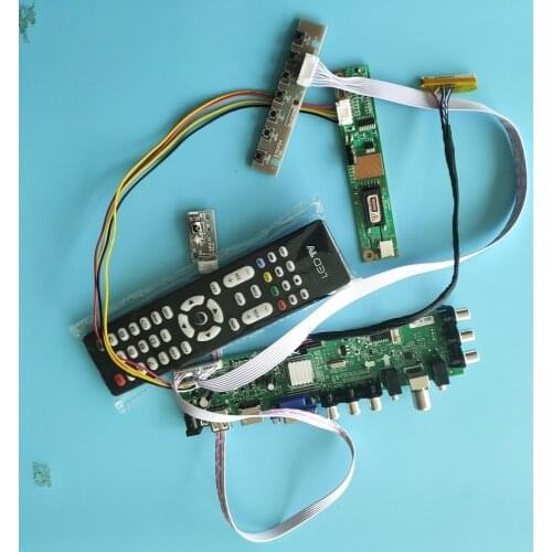 Kit for QD15TL03 Rev.02/QD15TL09 Rev.01 HDMI VGA DVB-T2 1280X800 1 CCFL LCD Panel Digital TV USB Screen monitor Controller board