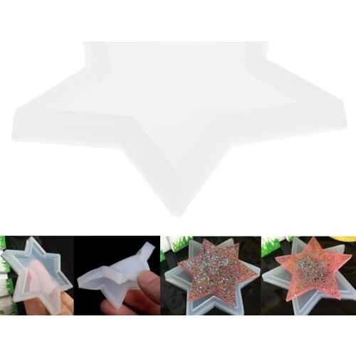 Five-pointed Star DIY Silicone Pendant Mold Making Jewelry Pendant Resin Casting Dried Flower Resin Decorative DIY Hand Crafts