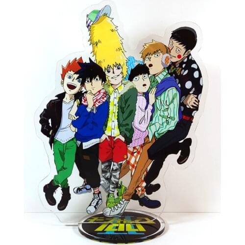 Mob Psycho 100 Mobu Saiko Hyaku Reigen Arataka Ekubo Ritsu Hanazawa GM acrylic stand figure model plate holder cake topper anime