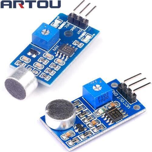 3pin Voice Sound Detection Sensor Module Intelligent Smart Robot Helicopter Airplane Boart Car for arduino Diy Kit