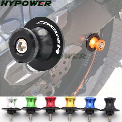 Motorcycle CNC Aluminum Swingarm Spools slider 10mm stand Screws For Kawasaki CONCOURS 14 2007-2016 2008