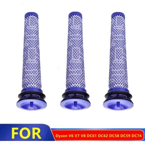 Washable Filters Replacement of Parts For Dyson V6 V7 V8 DC61 DC62 DC58 DC59 DC74 Vacuum Cleaner Pre-Filter Accessories