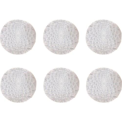 Placemats Set of 6 Heat Resistant Easy to Clean Washable Outdoor Placemats for Kitchen Dining Patio Table