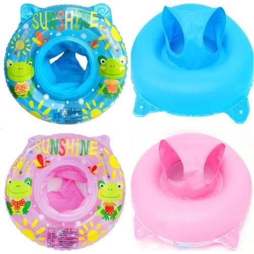 Inflatable Newborn Baby Waist Float Lying Swimming Ring Pool Toys with Swim Ring Seat Swimming Trainer for Age of 3-36 Months