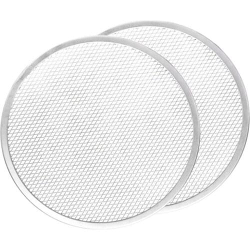 New Pizza Screen, Pizza Pan,Pizza Pan for Oven, Pizza Tray, 12 Inch Seamless-Rim Aluminum Non Stick Pizza Screen (2PCS)