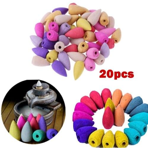 New 20/25/50pcs/bag Natural Reflux Tower Incense Indian Incense Smoke Incense Cones Reflux Tower Backflow Sandalwood Bullet