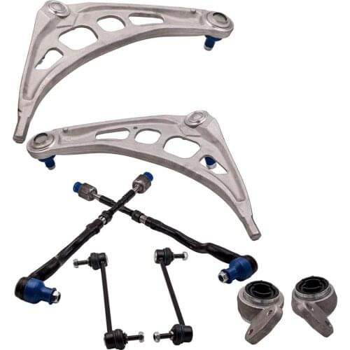 2x Control arm 2x Control arm bearing Bracket Front Under Left For BMW E46 E85 Z4 32111096897 32111096898