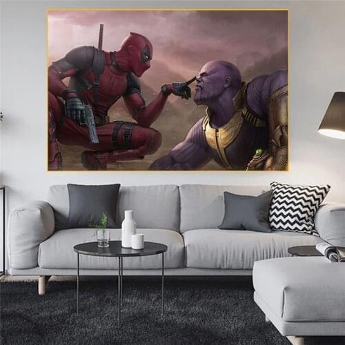 Superhero America Style Canvas Paintings Marvel Avengers Posters and Figure Prints Wall Art Pictures for Living Room Home Decor