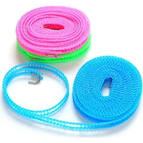 Anti skid windproof clothesline fence clothesline quilt drying rope 5m clothesline outdoor travel clothesline drying rack