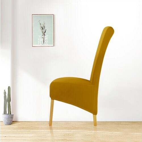 L Size Long Back Spandex Fabric Chair Covers Decoration Big Size Chair Cover Restaurant Hotel Party Banquet Chair Slipcovers