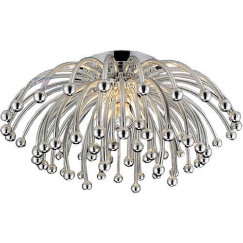 Modern Silver Spider Bedroom Ceiling Lamp Plastic Dandelion Study Room Ceiling Lamp Creative restaurant Bar Counter Ceiling Lamp