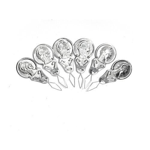 50pcs Bow Wire Needle Threader Stitch Insertion Machine Hand Sewing Thread Leading Tool Appr.41*17*0.4mm/1.61*0.66*0.01"