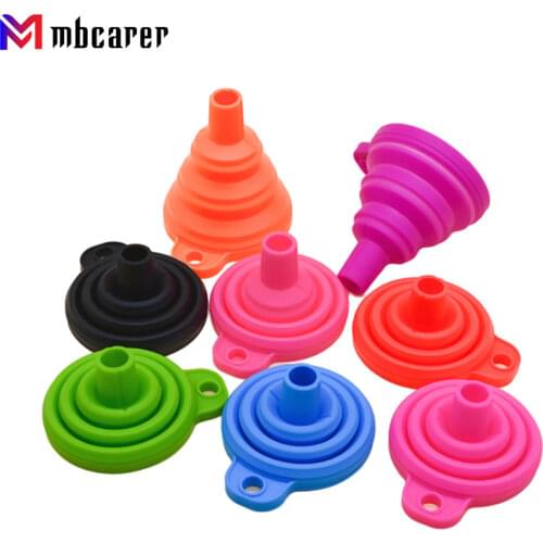 Engine Funnel Car Universal Silicone Liquid Funnel Washer Fluid Change Foldable Portable Auto Engine Oil Petrol Change Funnel