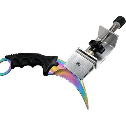 M4YC Flip Chuck with Single Head 360-degree Turning and Sharpening Knife Sharpener Works Well No Need for Secondary Clamping