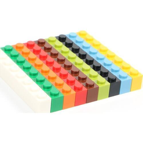 1*8 100g/lot Building Blocks parts Long brick Building DIY Educational gift
