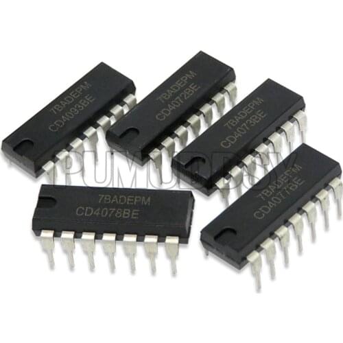 10pcs/lot CD4093BE CD4093 DIP DIP-14 CD4072BE CD4072 CD4073BE CD4073 CD4077BE CD4077 CD4078BE CD4078 CD4081BE CD4081