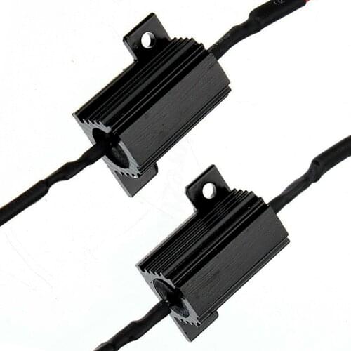 4pcs Led6.8Ω25w12v Load Resistors Turn Blinking Signal Lamp Fixed Bulb Lamp Size 2.7 * 1.52 X 1.52 Cm Car Light