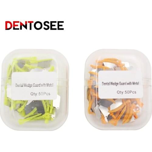 50pcs Dental teeth interproximal plastic wedge with protection dental steel matrix Dental Teeth Whitening Materials